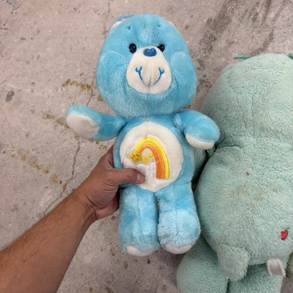 3 Vintage 1983 Kenner Care Bears Bedtime and Grumpy Bears Pre-Owned
